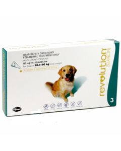 Revolution for Dogs - 41 - 85 lbs - TEAL - 3 tubes