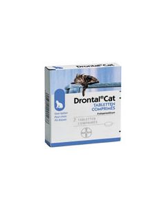 Drontal for Cats - (1 tablet/ 13 lbs) - 6 tab package
