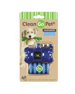  Clean Go Pet Bone Waste Bag Holders - Blue