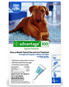 Advantage for Dogs - over 55 lbs - BLUE - 12 tubes