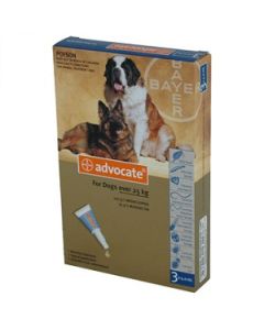 Advantage Multi (Advocate) for Dogs - over 55 lbs - BLUE - 3 tubes