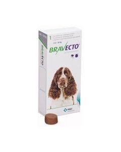 Bravecto Tablet for Dogs - 22 - 44 lbs - GREEN - 500 mg - 2 pk