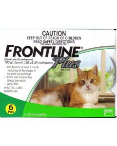 Frontline Plus for Cats - GREEN - 6 tubes