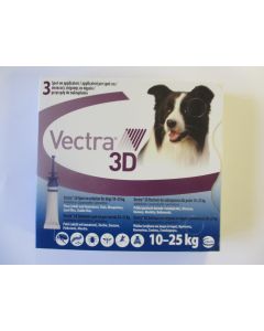 Vectra 3D for Dogs - 21 - 55 lbs - Blue - 6 pack